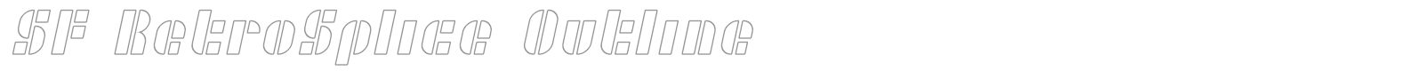 SF Retrosplice font preview